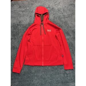 Patagonia Mens Zip Up Sweater Medium Red